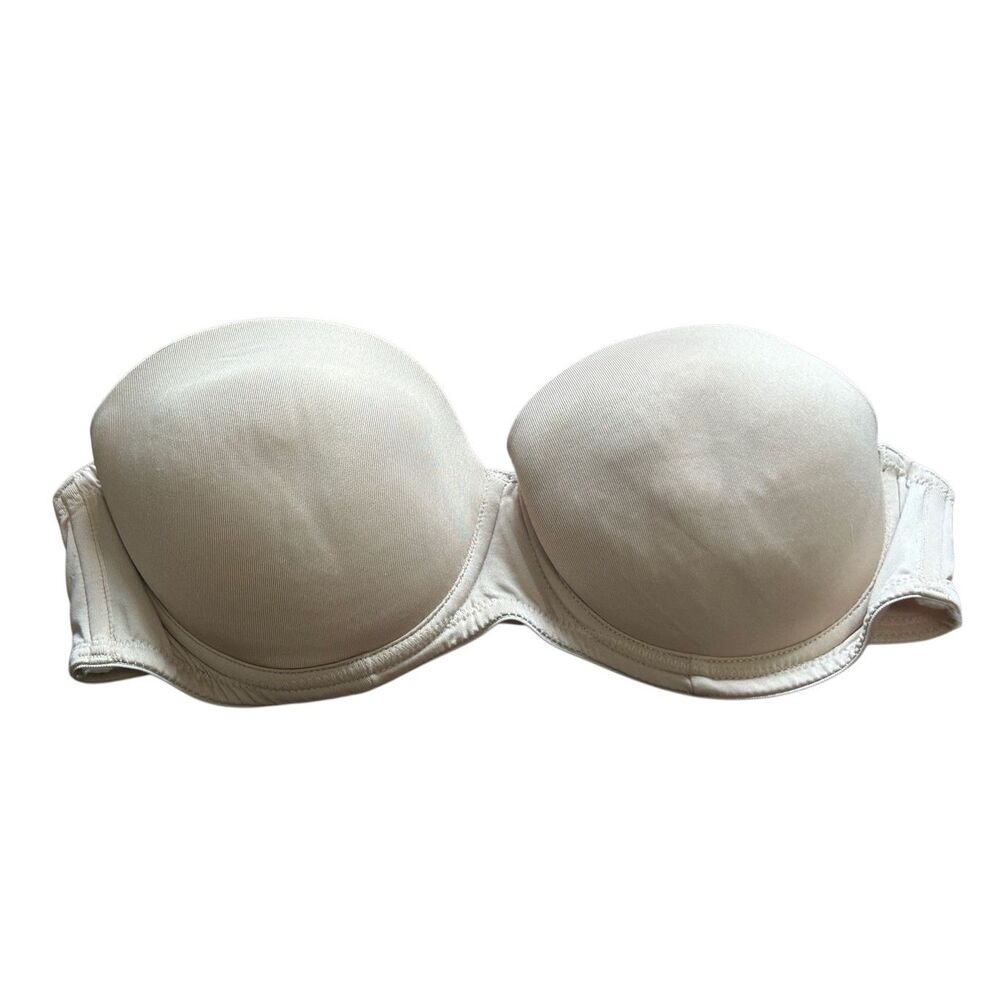 Strapless Bra Beige Bandeau Bra Wireless‎ Bra Comfortable Lingerie